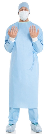 Gown Fabric-Reinforced Surgical Gown with Towel ULTRA Large Blue Sterile ASTM D4966 Disposable (1/EA 30/CS) by O&M Halyard  ID 95211